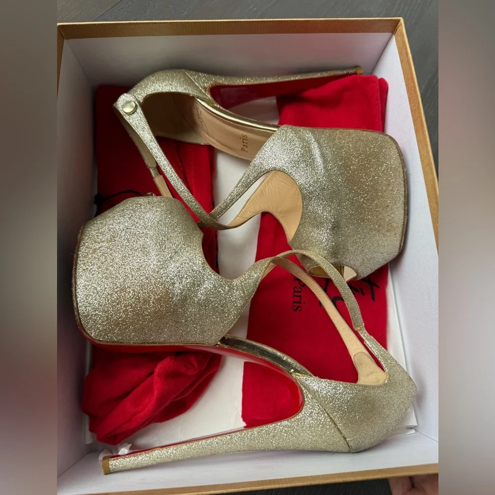 Christian Louboutin Exagona 160 Glitter Heel